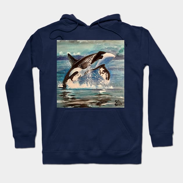 Happy Orca - Orca Strait IV Hoodie by Signe23